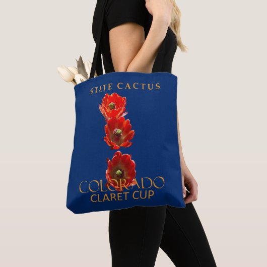 Colorado Territory Cactus De Claret Cup Tote Bag (Dichtbij)