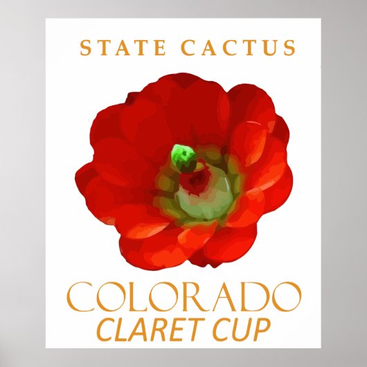 Colorado Territory Cactus The Claret Cup Cactus Poster (Voorkant)