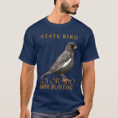 Colorado Territory Vogel De Lark Bunting T-shirt (Voorkant)
