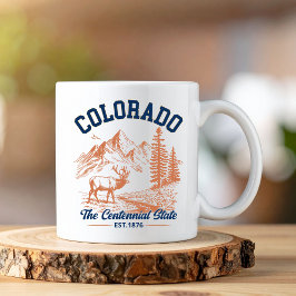 Colorado The Centennial State | Deer & Mountain Koffiemok