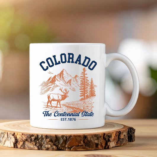 Colorado The Centennial State | Deer & Mountain Koffiemok