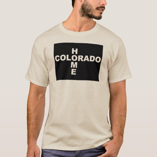 Colorado Thuis Weg Van State T-Shirt Tees (Voorkant)