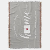 Colorado Thuisstaat Persoonlijk Rustiek Deken (Voorkant Verticaal)