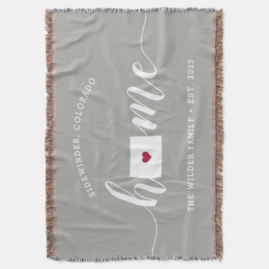 Colorado Thuisstaat Persoonlijk Rustiek Deken (Voorkant Verticaal)