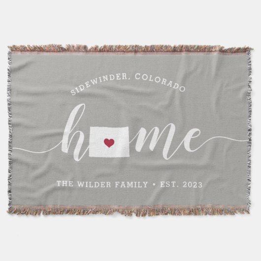 Colorado Thuisstaat Persoonlijk Rustiek Deken (Voorkant)