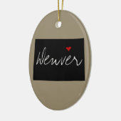 Colorado Town Keramisch Ornament (Links)