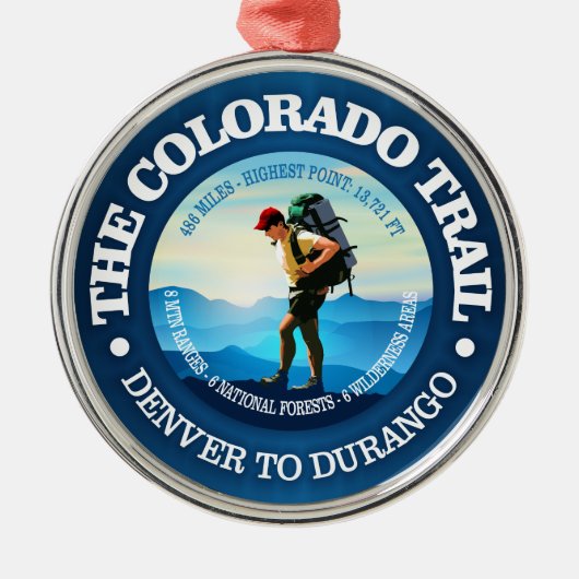 Colorado Trail (C) Metalen Ornament (Voorkant)