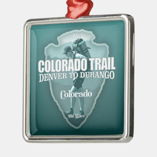 Colorado Trail (pijlpunt T) Metalen Ornament (Links)