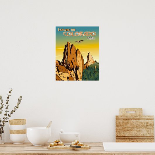 Colorado Trail Poster (Keuken)