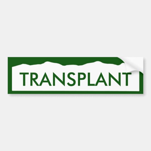 Colorado TRANSPLANT Bumpersticker (Voorkant)
