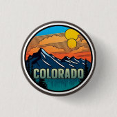 Colorado Travel Pinback Button (Voorkant)