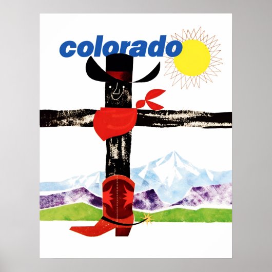 Colorado Travel Poster (Voorkant)