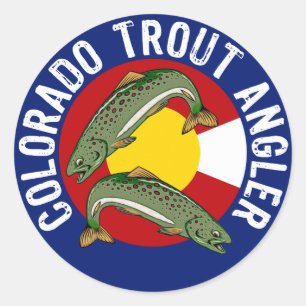 Colorado Trout Angler Ronde Sticker