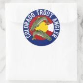 Colorado Trout Angler Ronde Sticker (Tas)