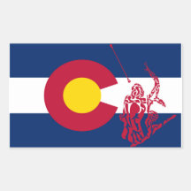 Colorado Twirling sticker rood