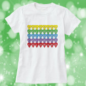 Colorado US State Hearts Rainbow T-shirt