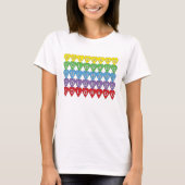 Colorado US State Hearts Rainbow T-shirt (Voorkant)