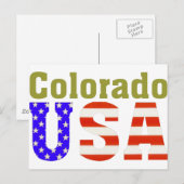 Colorado USA Aashen alpha Briefkaart (Voorkant / Achterkant)
