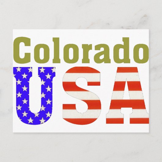 Colorado USA Aashen alpha Briefkaart (Voorkant)