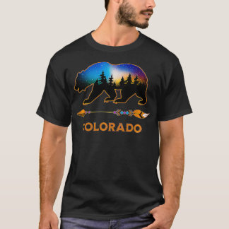 Colorado USA Black Beer Hiking Trails Camping Souv T-shirt