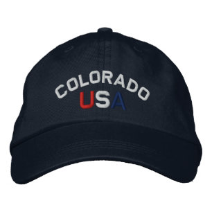 Colorado USA geborduurd Navy Blue Pet