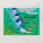 Colorado USA Kaart (Voorkant)