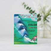 Colorado USA Kaart (Staand voorkant)