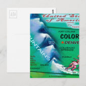 Colorado USA Kaart (Voorkant / Achterkant)