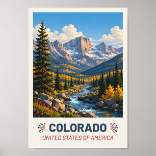 Colorado USA – Oude Reisposter Poster