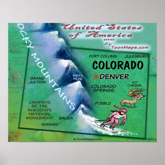 Colorado USA Poster (Voorkant)