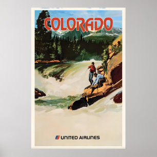 Colorado USA Vintage Reisposter Aangepaste Kunst Poster