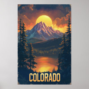 Colorado USA Vintage Reizen Poster