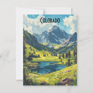 Colorado USA Vintage Travel Briefkaart