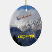 Colorado Vacation kerstversier Keramisch Ornament (Rechts)