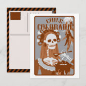 colorado van chili : oranje verbranding briefkaart (Voorkant / Achterkant)