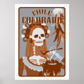 colorado van chili : oranje verbranding poster