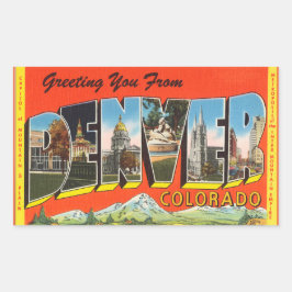Colorado, vel van 4 Denver stickers