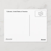 Colorado, Verenigde Staten Briefkaart (Achterkant)