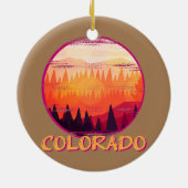 Colorado Verenigde Staten Keramisch Ornament (Achterkant)