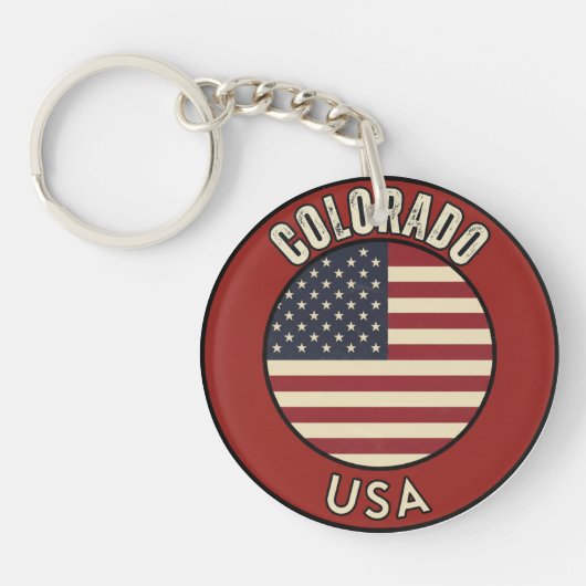 Colorado Verenigde Staten Sleutelhanger (Voorkant)