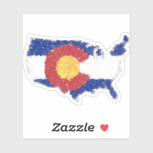 Colorado, Verenigde Staten Sticker (Vel)