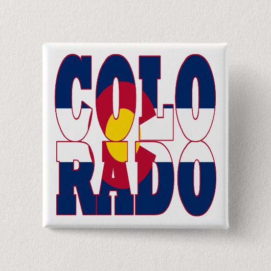 Colorado Vierkante Button 5,1 Cm (Voorkant)