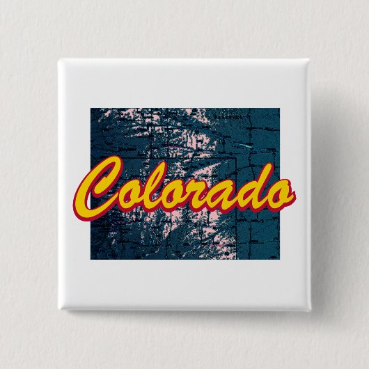 Colorado Vierkante Button 5,1 Cm (Voorkant)