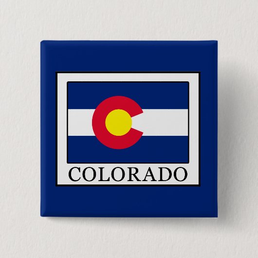 Colorado Vierkante Button 5,1 Cm (Voorkant)