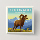  Colorado Vierkante Button 5,1 Cm (Voorkant)