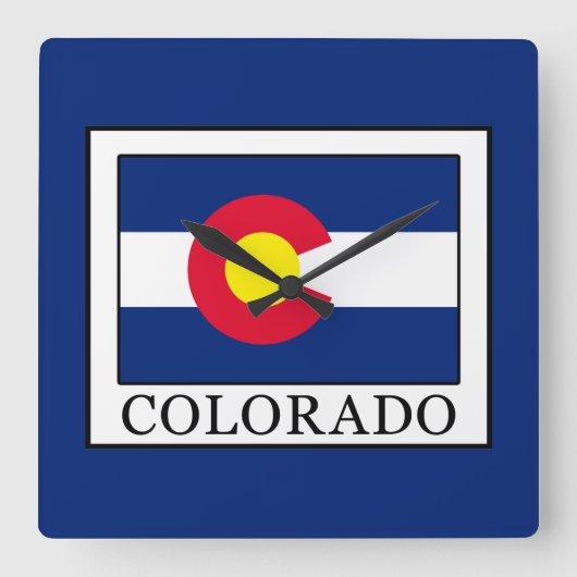 Colorado Vierkante Klok (Voorkant)