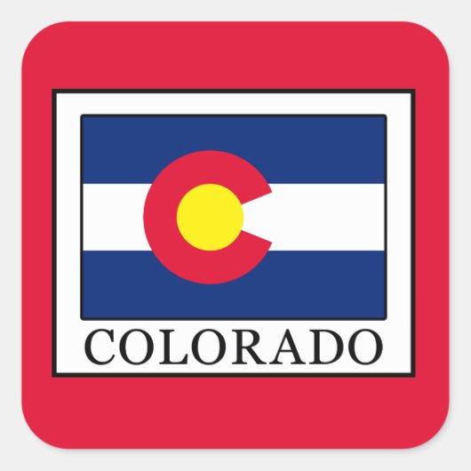 Colorado Vierkante Sticker (Voorkant)