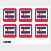 Colorado Vierkante Sticker (Vel)