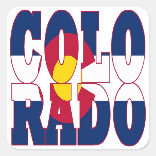 Colorado Vierkante Sticker (Voorkant)