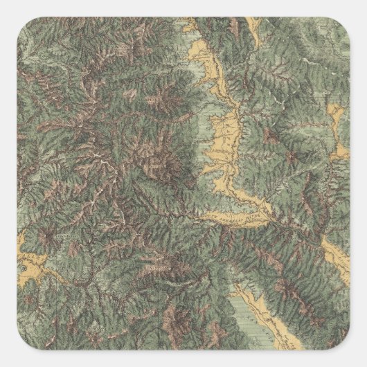 Colorado Vierkante Sticker (Voorkant)